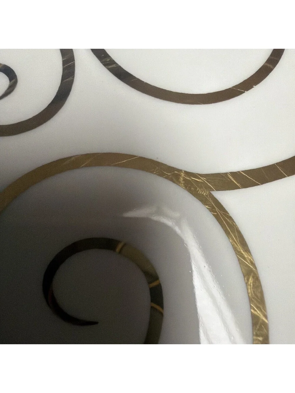 Pier One Gold Swirl Dessert Salad Plate 7 5/8” Retired Vintage Priced Each